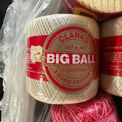 CROCHET AND EMBROIDERY THREAD PLUS SOME YARN