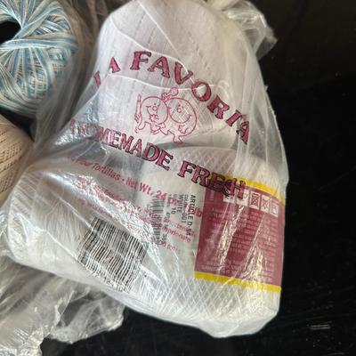 CROCHET AND EMBROIDERY THREAD PLUS SOME YARN