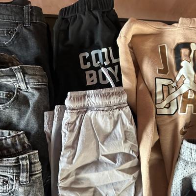 BOYS CLOTHES 8-9 AND SHOES SIZE 1