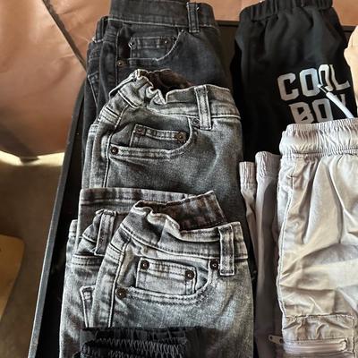 BOYS CLOTHES 8-9 AND SHOES SIZE 1