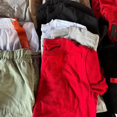 BOYS CLOTHES 8-9 AND SHOES SIZE 1