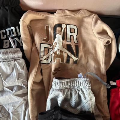 BOYS CLOTHES 8-9 AND SHOES SIZE 1