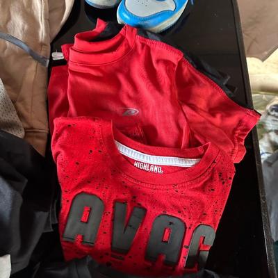 BOYS CLOTHES 8-9 AND SHOES SIZE 1