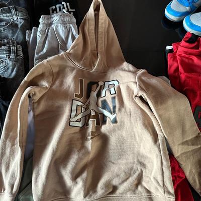 BOYS CLOTHES 8-9 AND SHOES SIZE 1
