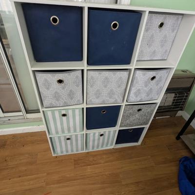 Cube Storage Organizer with Fabric Bin Baskets