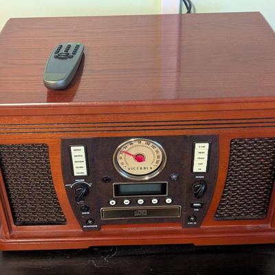 Victrola Model VTA=754B Radio Record Player with Remote