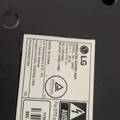 LG Wireless Sound Bar Model SN6Y With Remote