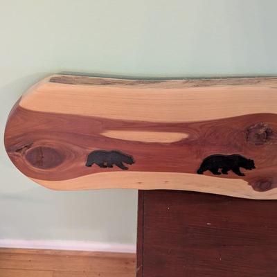 Wood Wall Decor With Felted Bears