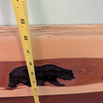 Wood Wall Decor With Felted Bears