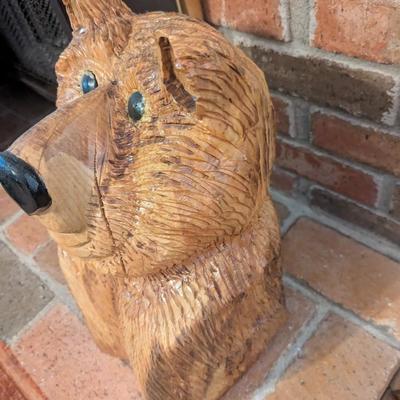 Chainsaw Carved Bear Signed