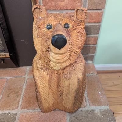 Chainsaw Carved Bear Signed