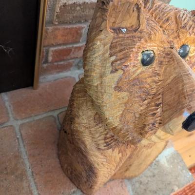 Chainsaw Carved Bear Signed