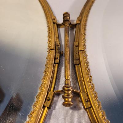 Victorian Style Trifold Vanity Mirror (LR-EL)