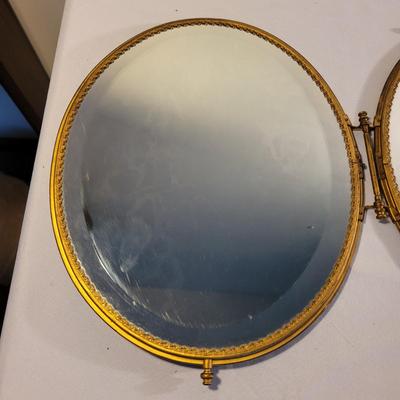 Victorian Style Trifold Vanity Mirror (LR-EL)