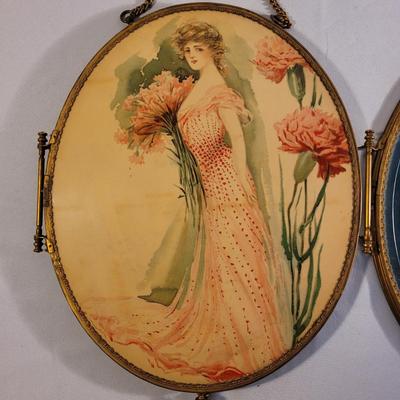 Victorian Style Trifold Vanity Mirror (LR-EL)