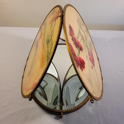 Victorian Style Trifold Vanity Mirror (LR-EL)