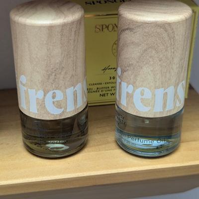 Floating Shelves With Perfume Bottles & More