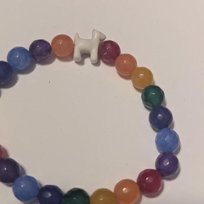 Colorful Bracelets With Animal Pendants Lot A