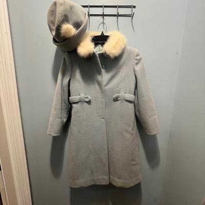 Vintage F.W. Fischer Wool Coat with Matching Hat, Plus Stetson Hat & More (LR-RG)