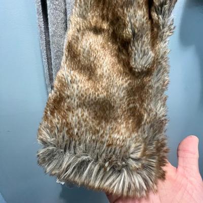 Vintage Blue Wool Coat W/Fur Collar & Matching Hat, Stetson Hat Plus More (LR-RG)
