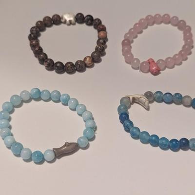 Colorful Bracelets With Animal Pendants Lot C
