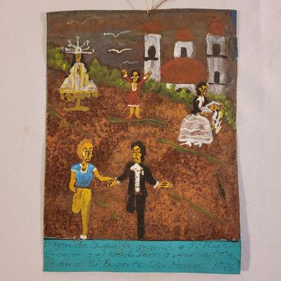 Two Pieces of Hispanic Wall Art (LR-EL)