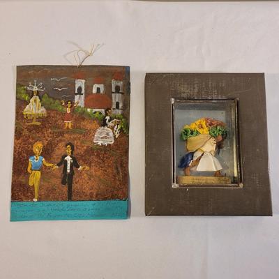 Two Pieces of Hispanic Wall Art (LR-EL)