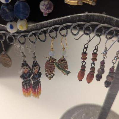 Hand Made Costume Earrings Lot F