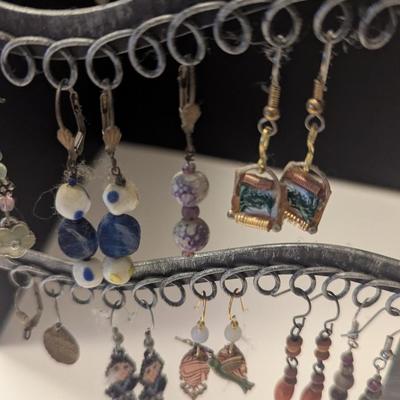 Hand Made Costume Earrings Lot F