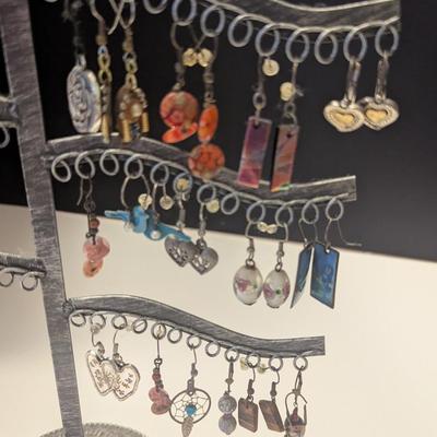 Hand Made Costume Earrings Lot G