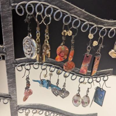 Hand Made Costume Earrings Lot G