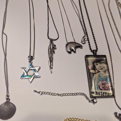 Assortment Of Costume Jewelry - .925 Star Necklace 5g