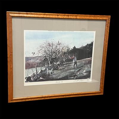 Chet Reneson Signed/Numbered “Partridge Tree” Framed Lithograph (DR-RG)