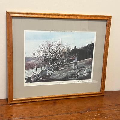 Chet Reneson Signed/Numbered “Partridge Tree” Framed Lithograph (DR-RG)