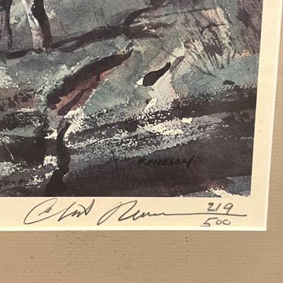 Chet Reneson Signed/Numbered “Partridge Tree” Framed Lithograph (DR-RG)
