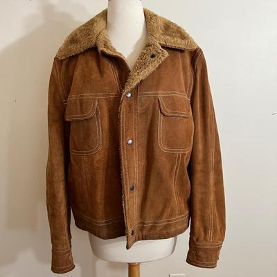 Men's Vintage Suede Jacket Size Large