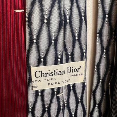 9 Vintage Luxury Designer Ties - Christian Dior, Givenchy