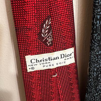 9 Vintage Luxury Designer Ties - Christian Dior, Givenchy