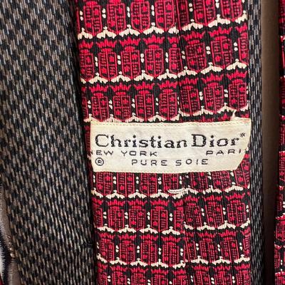 9 Vintage Luxury Designer Ties - Christian Dior, Givenchy