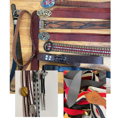 Big Lot Vintage men’s Accessories - Belts, Buckles, Boleros, Suspenders
