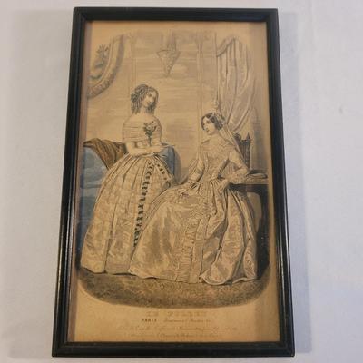 Antique Jewelry Box and Fashion Ads (LR-EL)