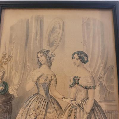 Antique Jewelry Box and Fashion Ads (LR-EL)