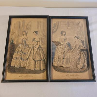 Antique Jewelry Box and Fashion Ads (LR-EL)