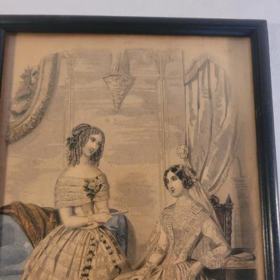 Antique Jewelry Box and Fashion Ads (LR-EL)