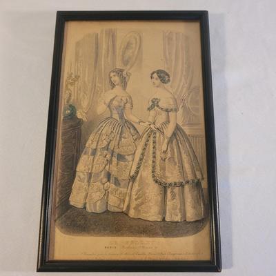 Antique Jewelry Box and Fashion Ads (LR-EL)