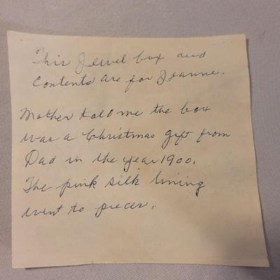 Antique Jewelry Box and Fashion Ads (LR-EL)