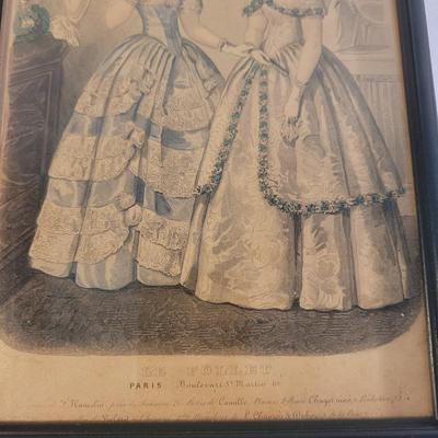 Antique Jewelry Box and Fashion Ads (LR-EL)