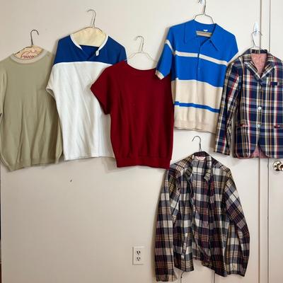 Men’s Vintage Clothing Lot - Shirts, Jackets