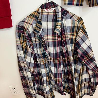 Men’s Vintage Clothing Lot - Shirts, Jackets