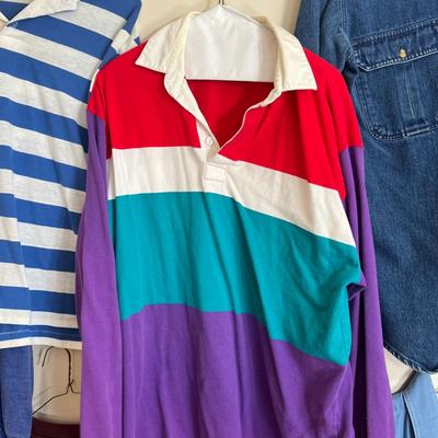 Lot of Men's Vintage Shirts Tops - Ocean Pacific, Levis, Izod